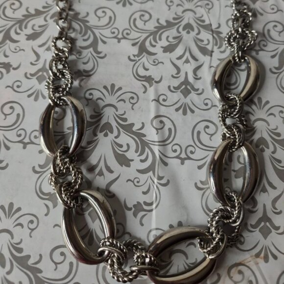 Stainless Steel Chunky Link Necklace - Picture 2 of 3